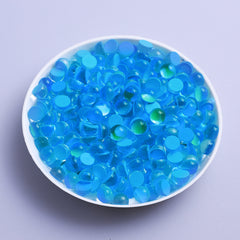 Mocha Aquamarine Mermaid Tears Glass Half Pearls Rhinestones For Nail Art WholesaleRhinestone