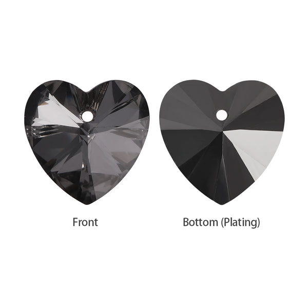 Silver Night XILION Heart High Quality Glass Rhinestone Pendant WholesaleRhinestone