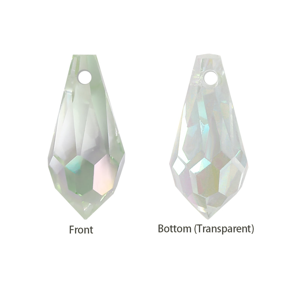 Luminous Green Classic Drop High Quality Glass Rhinestone Pendant WholesaleRhinestone