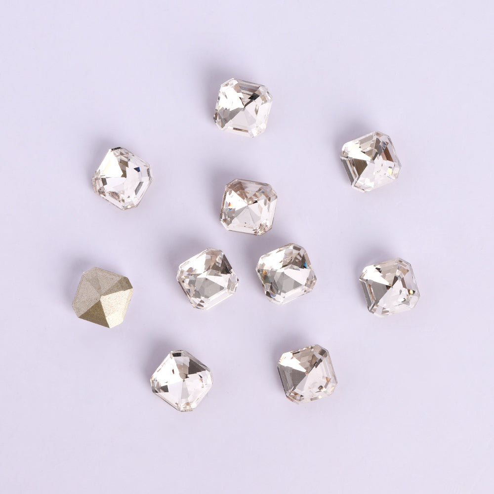 Crystal Square Octagon Shape Pointed Back Fancy Rhinestones WholesaleRhinestone