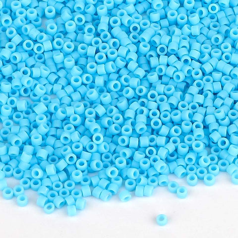 Miyuki Delica Seed Beads 11/0 Opaque Matte Turquoise Blue DB-755 WholesaleRhinestone