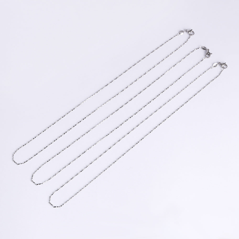 Multi Styles Silver Plated Necklace Chain WholesaleRhinestone