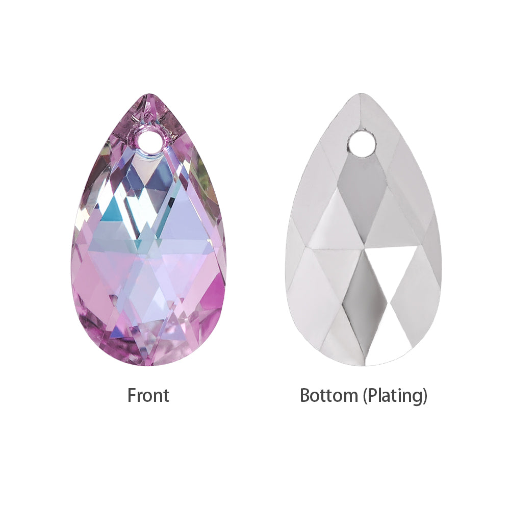 Vitrail Light Pear-shaped High Quality Glass Rhinestone Pendant WholesaleRhinestone