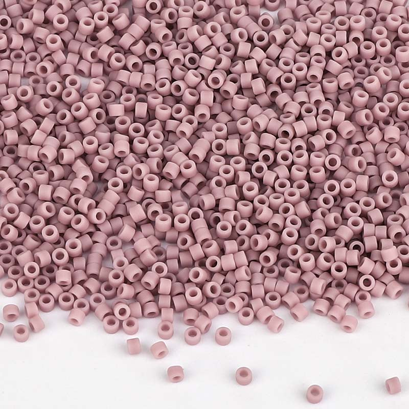 Miyuki Delica Seed Beads 11/0 Opaque Matte Mauve DB-758 WholesaleRhinestone