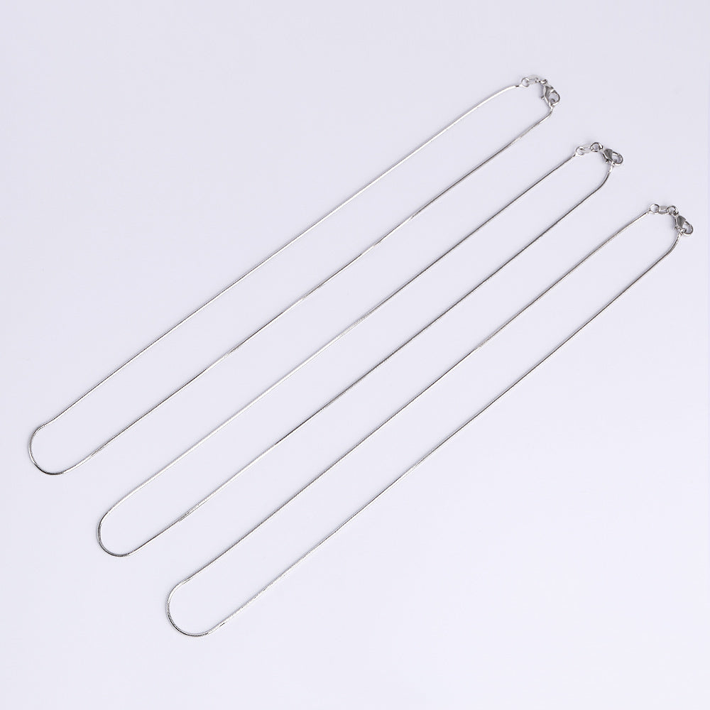 Multi Styles Silver Plated Necklace Chain WholesaleRhinestone