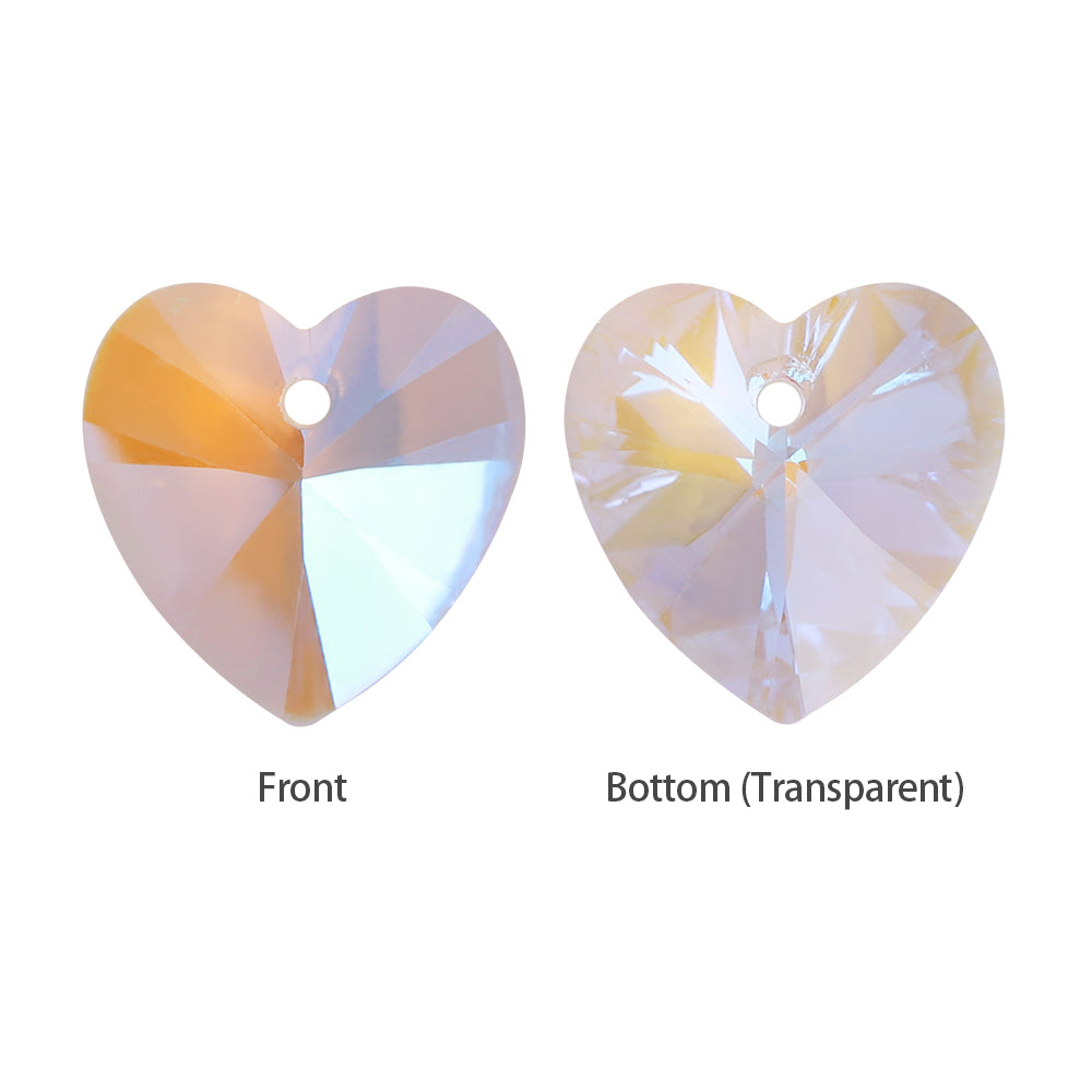 Crystal Shimmer XILION Heart High Quality Glass Rhinestone Pendant WholesaleRhinestone