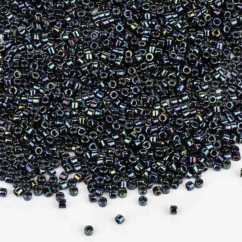 Miyuki Delica Seed Beads 11/0 Metallic Dark Blue Iris DB-2 WholesaleRhinestone