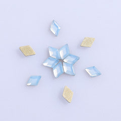 Rhombus Shape Blue Opal Flat Back Fancy Rhinestones WholesaleRhinestone