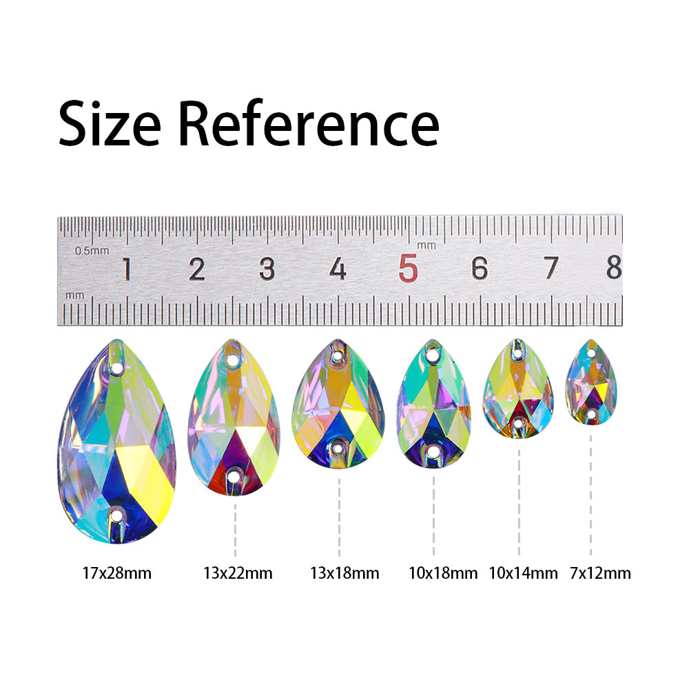 Drop Crystal AB Resin Sew-on Rhinestones For Dance Costume WholesaleRhinestone