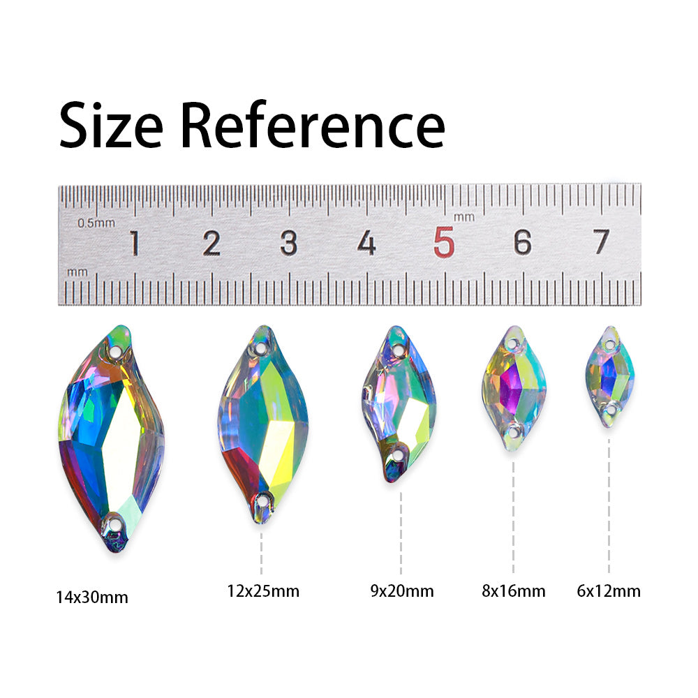 Mermaid Crystal AB Resin Sew-on Rhinestones For Dance Costume WholesaleRhinestone