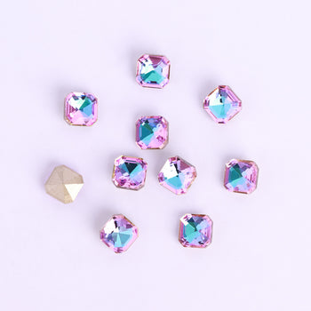 Vitrail Light Square Octagon Shape Pointed Back Fancy Rhinestones WholesaleRhinestone
