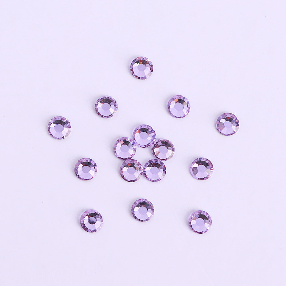 Lavender Glass Flat Back Rhinestones Silver Back WholesaleRhinestone