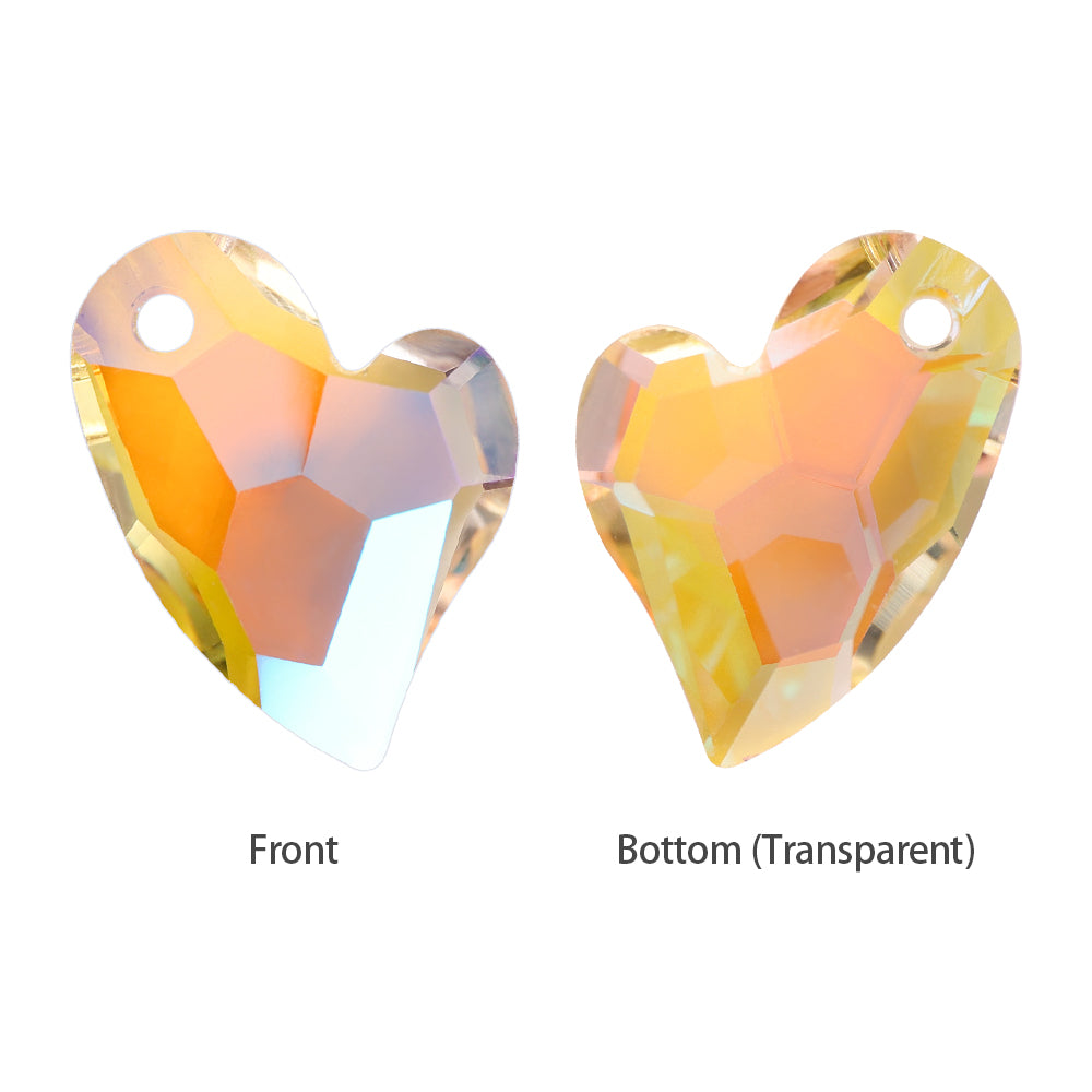 Paradise Shine Devoted 2 U Heart High Quality Glass Rhinestone Pendant WholesaleRhinestone
