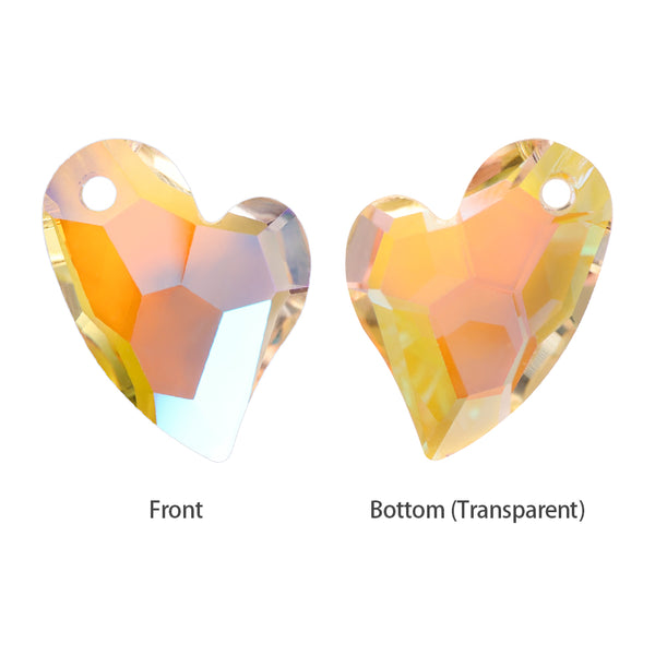 Paradise Shine Devoted 2 U Heart High Quality Glass Rhinestone Pendant WholesaleRhinestone