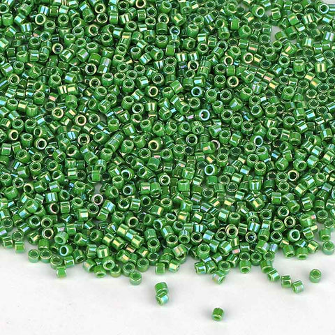 Miyuki Delica Seed Beads 11/0 Opaque Green AB DB-163 WholesaleRhinestone