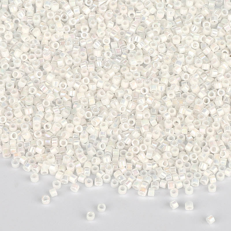 Miyuki Delica Seed Beads 11/0 Opaque White Luster DB-201 WholesaleRhinestone