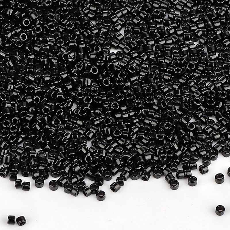 Miyuki Delica Seed Beads 11/0 Opaque Black DB-10 WholesaleRhinestone