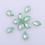 Maple leaves Shape Green Opal Flat Back Fancy Rhinestones WholesaleRhinestone