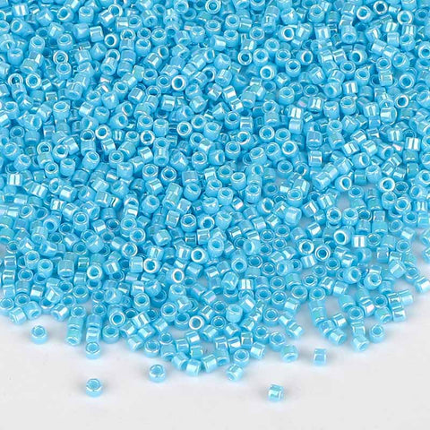 Miyuki Delica Seed Beads 11/0 Opaque Turquoise Blue AB DB-164 WholesaleRhinestone