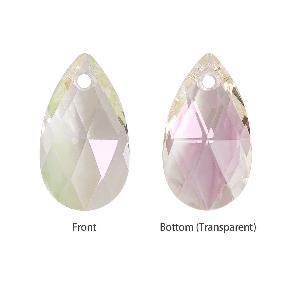 Luminous Green Pear-shaped High Quality Glass Rhinestone Pendant WholesaleRhinestone