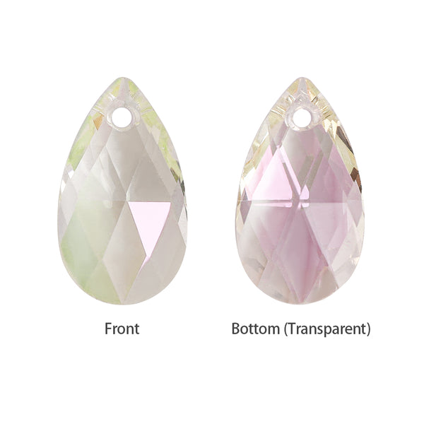 Luminous Green Pear-shaped High Quality Glass Rhinestone Pendant WholesaleRhinestone