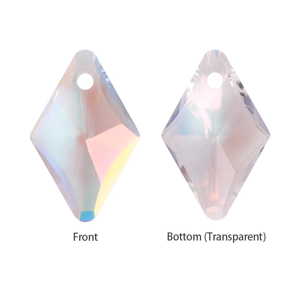 Light Crystal AB Rhombus High Quality Glass Rhinestone Pendant WholesaleRhinestone