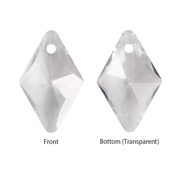 Silver Shade Rhombus High Quality Glass Rhinestone Pendant WholesaleRhinestone