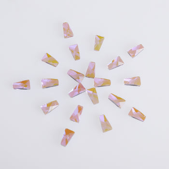 Trapezoid Shape Charm Purple Flat Back Fancy Rhinestones WholesaleRhinestone