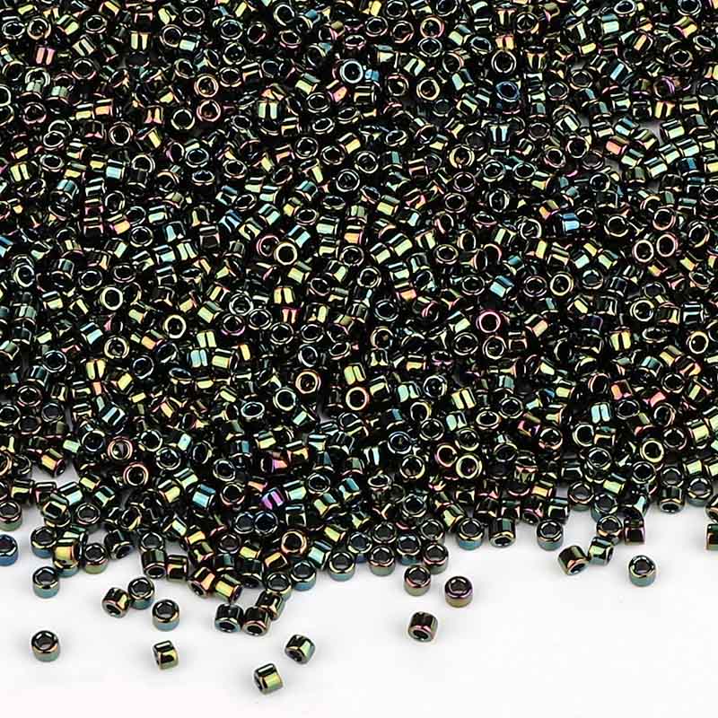 Miyuki Delica Seed Beads 11/0 Metallic Forest Green Iris DB-3 WholesaleRhinestone