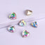 Crystal AB Heart Shape High Quality Glass Pointed Back Fancy Rhinestones WholesaleRhinestone