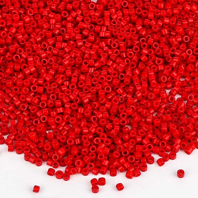 Miyuki Delica Seed Beads 11/0 Opaque Matte Bright Red DB-791 WholesaleRhinestone