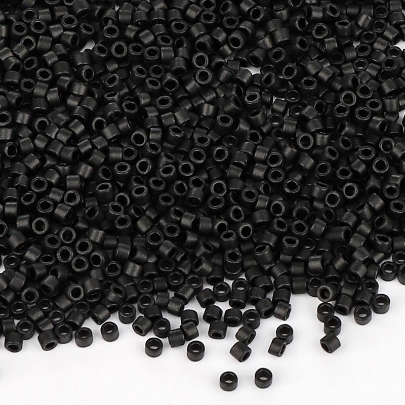 Miyuki Delica Seed Beads 11/0 Metallic Matte Black DB-310 WholesaleRhinestone