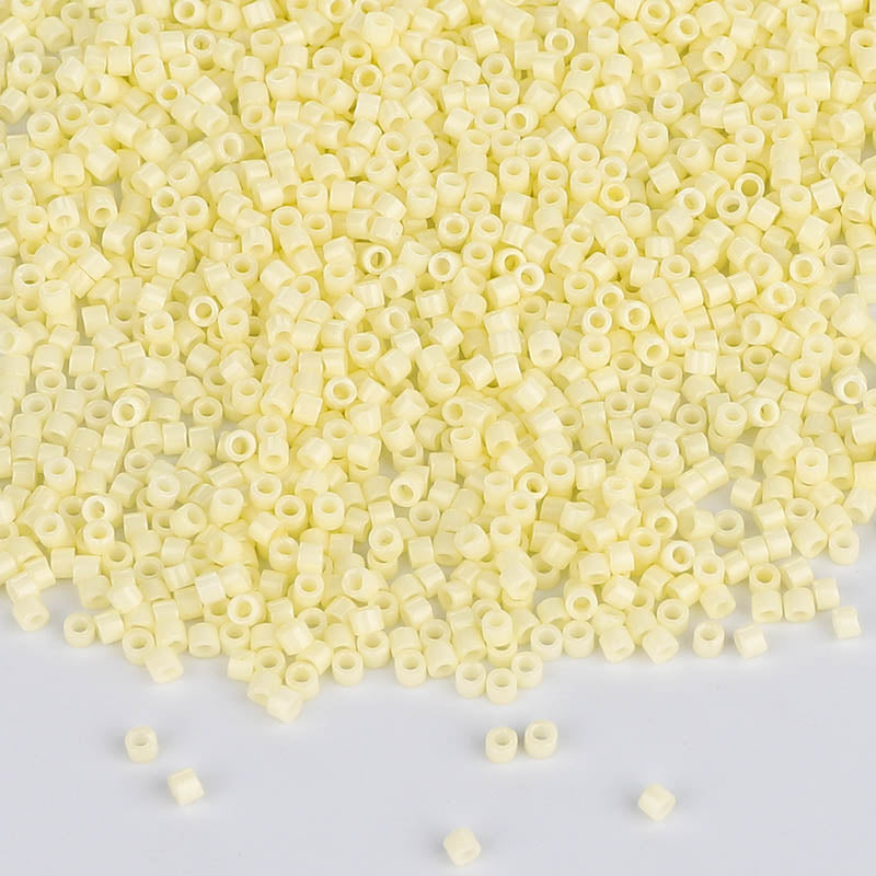 Miyuki Delica Seed Beads 11/0 Opaque Pale Yellow DB-1491 WholesaleRhinestone