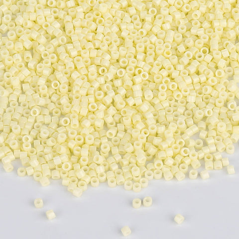 Miyuki Delica Seed Beads 11/0 Opaque Pale Yellow DB-1491 WholesaleRhinestone
