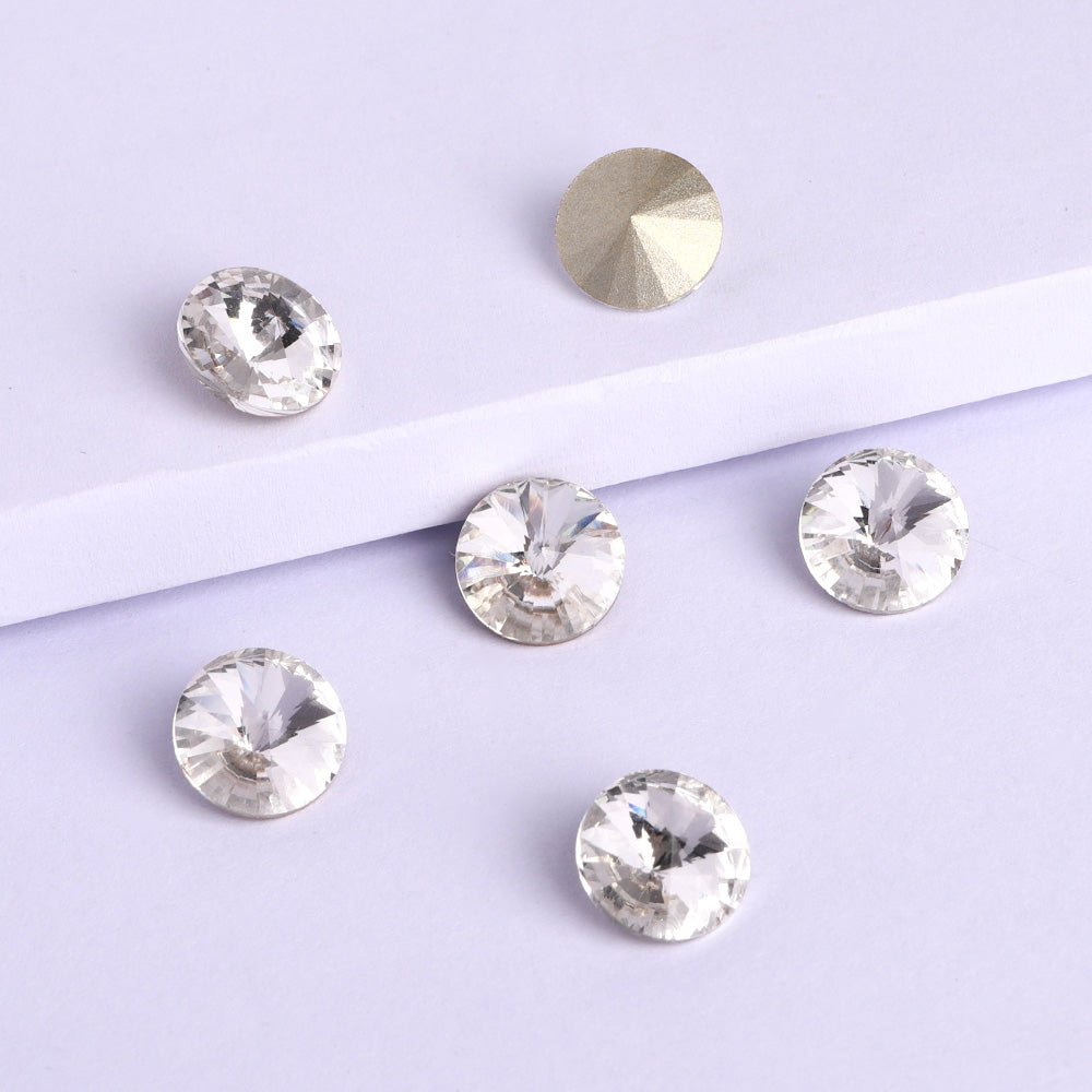 Crystal Rivoli Shape High Quality Glass Pointed Back Fancy Rhinestones WholesaleRhinestone