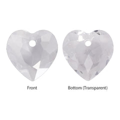 Silver Shade Heart Cut High Quality Glass Rhinestone Pendant WholesaleRhinestone