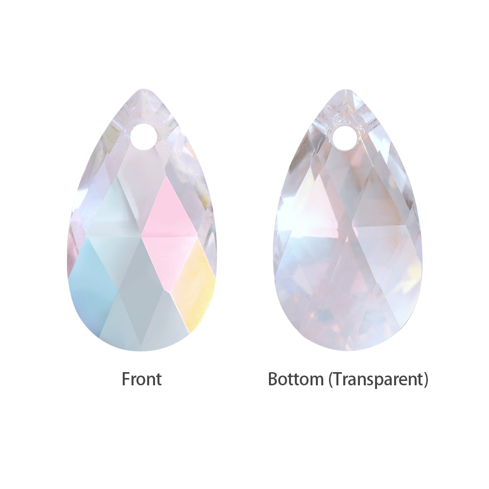 Light Crystal AB Pear-shaped High Quality Glass Rhinestone Pendant WholesaleRhinestone