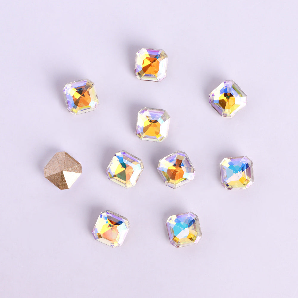 Paradise Shine Square Octagon Shape Pointed Back Fancy Rhinestones WholesaleRhinestone
