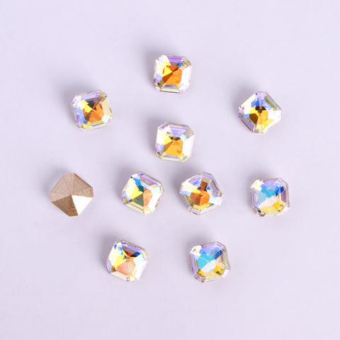 Paradise Shine Square Octagon Shape Pointed Back Fancy Rhinestones WholesaleRhinestone