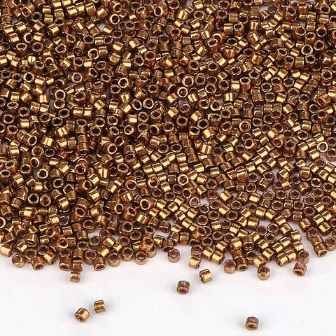 Miyuki Delica Seed Beads 11/0 Metallic Light Brown DB-22L WholesaleRhinestone