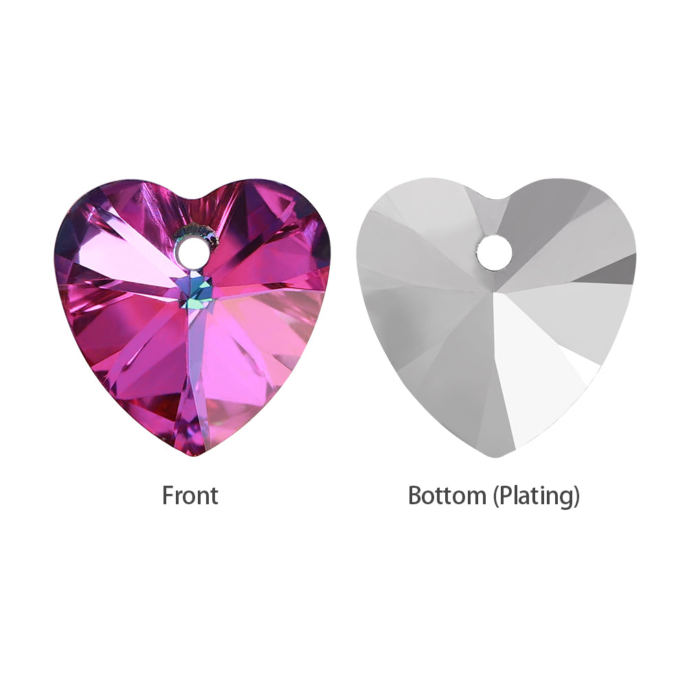 Volcano XILION Heart High Quality Glass Rhinestone Pendant WholesaleRhinestone