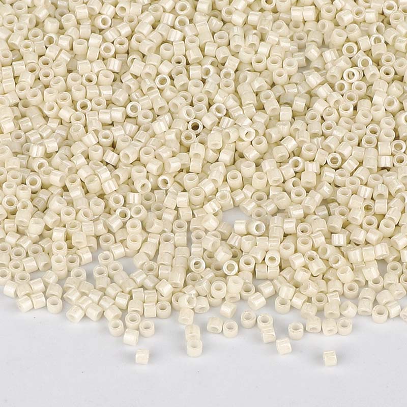 Miyuki Delica Seed Beads 11/0 Opaque  Alabaster White Luster DB-211 WholesaleRhinestone
