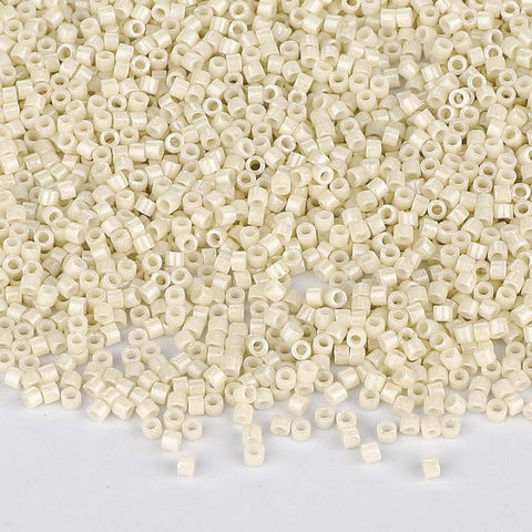 Miyuki Delica Seed Beads 11/0 Opaque  Alabaster White Luster DB-211 WholesaleRhinestone
