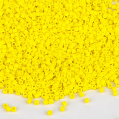 Miyuki Delica Seed Beads 11/0 Opaque Matte Yellow DB-751 WholesaleRhinestone