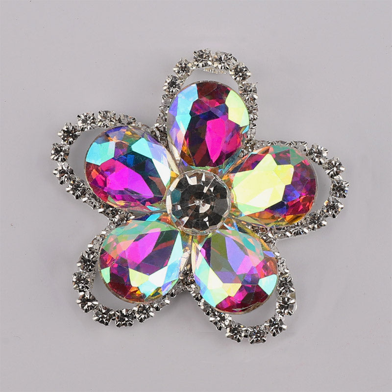 Sew-on Crystal AB Glass Rhinestone Applique RA608 WholesaleRhinestone メイン画像