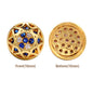 Round Shape Golden Plated High-Quality Sew-on Alloy Charms Inlaid Cubic Zirconia WholesaleRhinestone