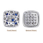 Cushion Square Shape Imitation Rhodium Plated High-Quality Sew-on Alloy Charms Inlaid Cubic Zirconia WholesaleRhinestone