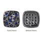Cushion Square Shape Hematite Plated High-Quality Sew-on Alloy Charms Inlaid Cubic Zirconia WholesaleRhinestone