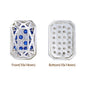 Octagon Shape Silver Plated High-Quality Sew-on Alloy Charms Inlaid Cubic Zirconia
