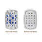 Cushion Rectangle Shape Silver Plated High-Quality Sew-on Alloy Charms Inlaid Cubic Zirconia WholesaleRhinestone